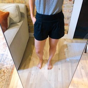 Vince Linen Black Shorts